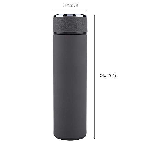 Fdit Stainless Steel Vacuum Water Bottle Tea Coffee Leak Car Office Cups(grey) - Image 2
