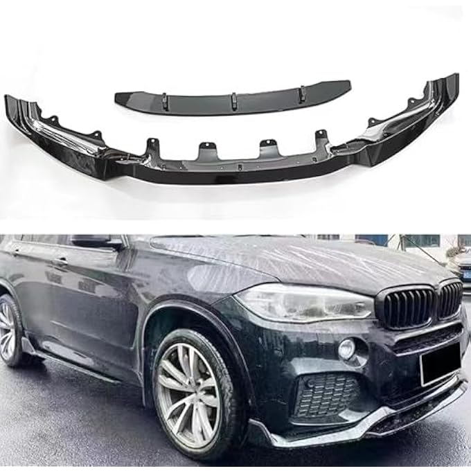 AUSMILA Car Front Bumper Spoiler Splitter Lip Kit for 2014-2018 2017 BMW X5 F15 M Sport - Image 1