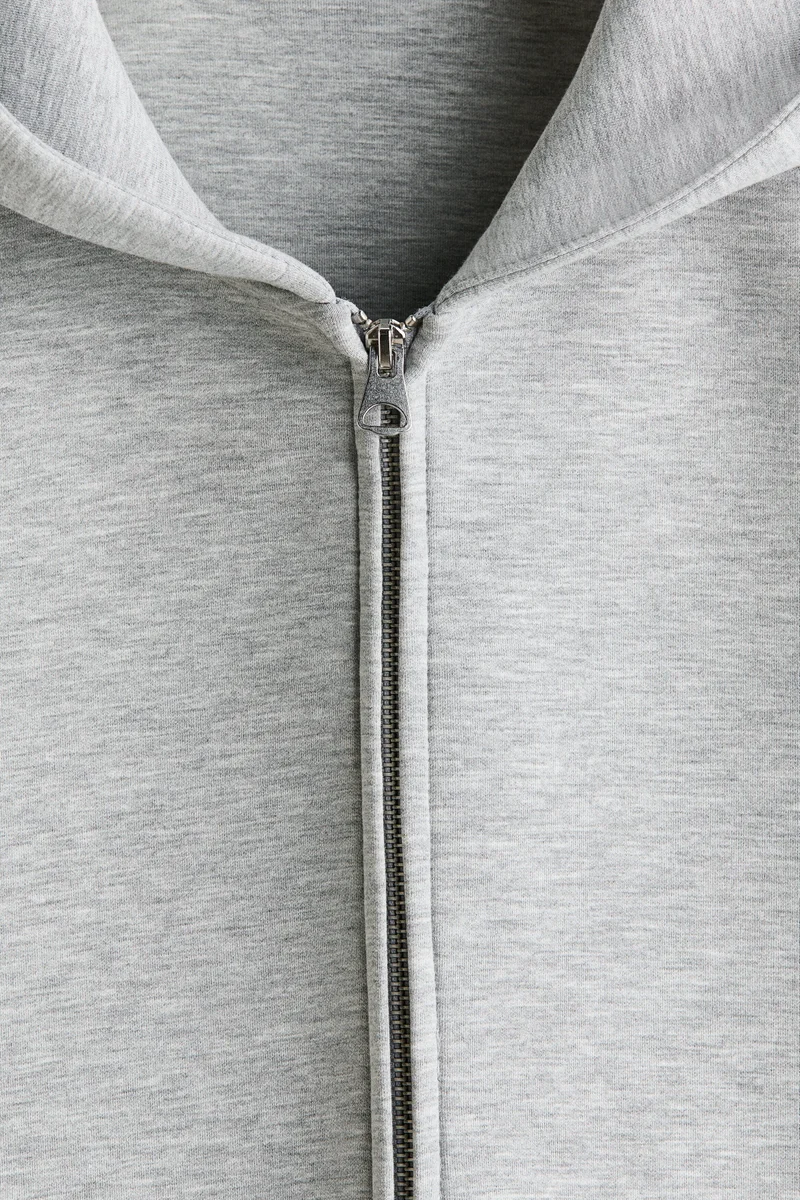 H&M  Oversized Fit Scuba zip-through hoodie for Men | Best Price UAE