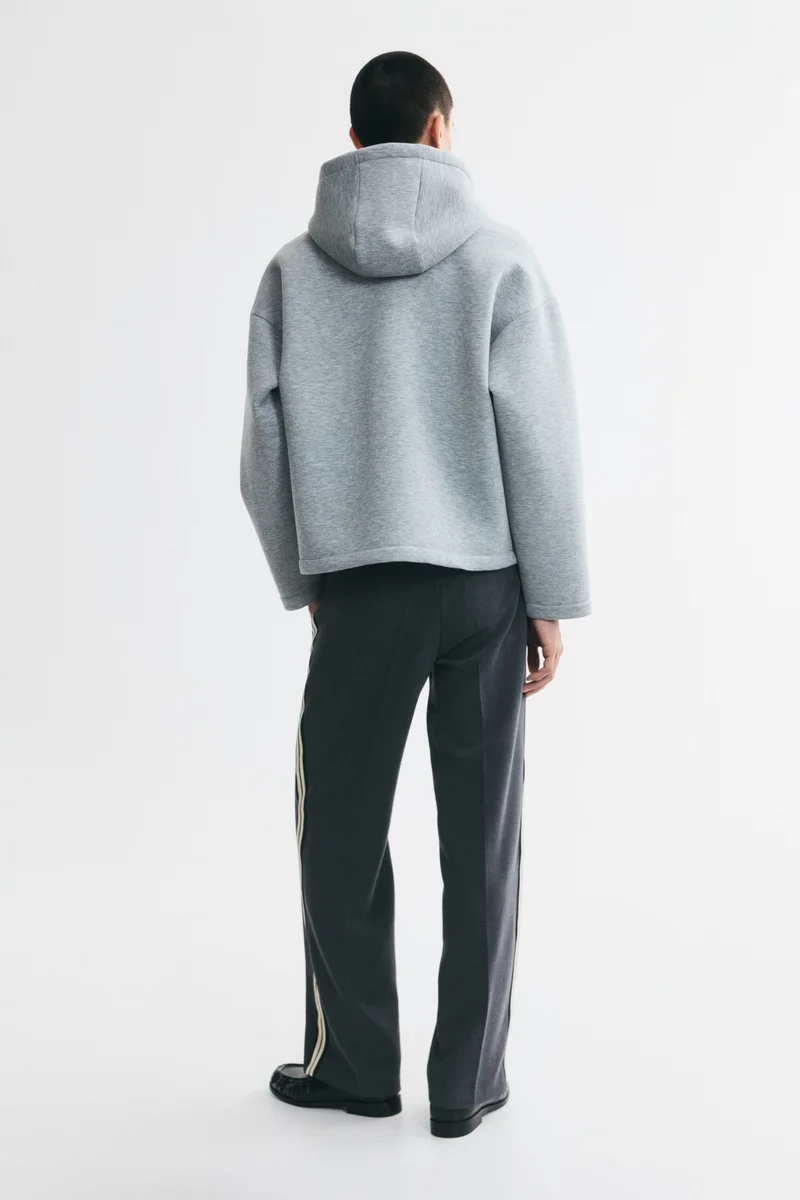 H&M  Oversized Fit Scuba zip-through hoodie for Men | Best Price UAE