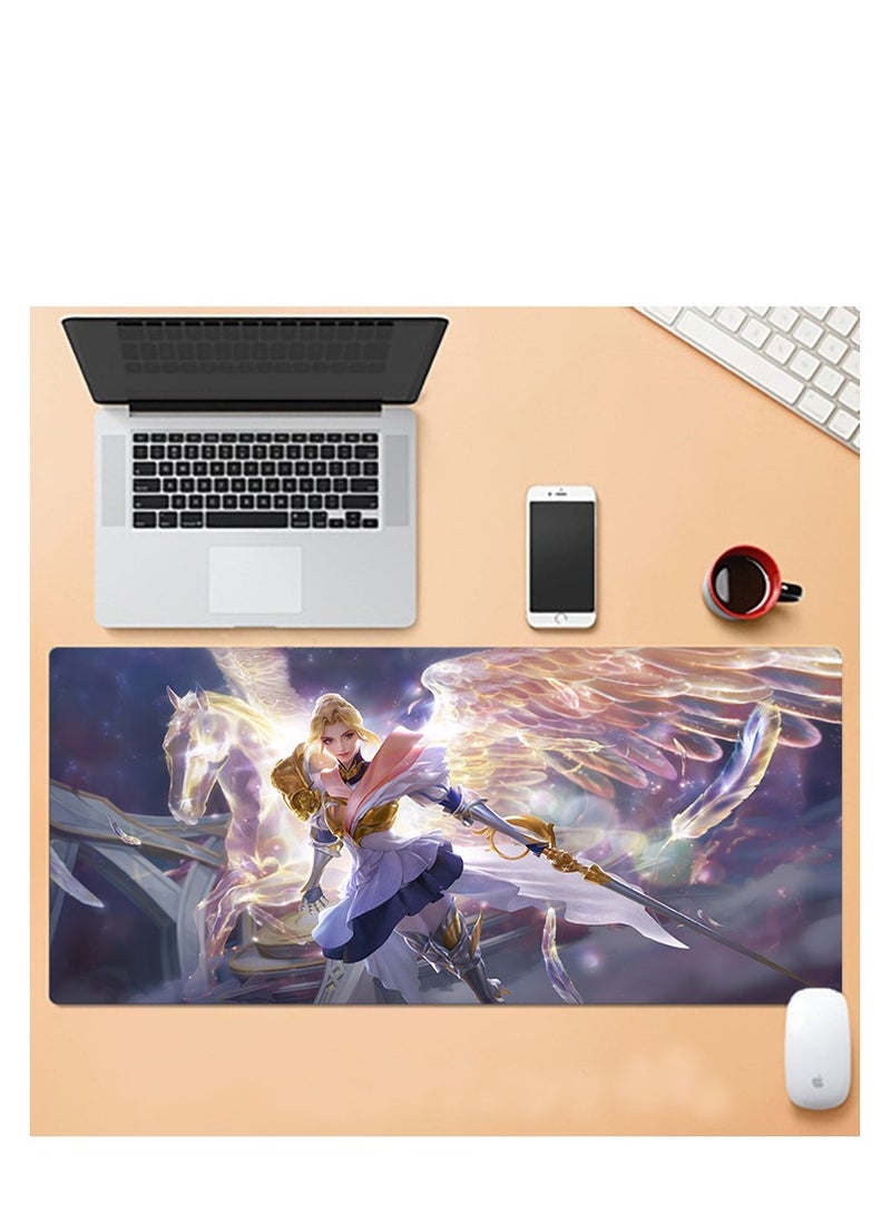 Y&D Large Mouse Pad Extended Esports Games Gaming Mouse Pad Non-Slip Rubber Base Mouse pad Office Desk Mat Smooth Cloth Surface Keyboard Mouse Pads for Computers 800 X300 X 3mm  - Image 1