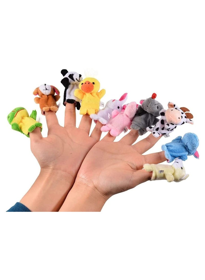 10PCS Animal Finger Puppet Toys Set Mini Hand Puppets for Kids Soft Plush Storytelling Puppets for Toddlers Autistic Children Fun Parent-Child Interactive Toys for Family Story Time - Image 5