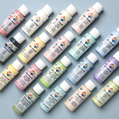 Delta Creative 18 Color Ceramcoat Acrylic Paint Set, 2 oz, Pastels - Image 2