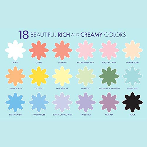 Delta Creative 18 Color Ceramcoat Acrylic Paint Set, 2 oz, Pastels - Image 3