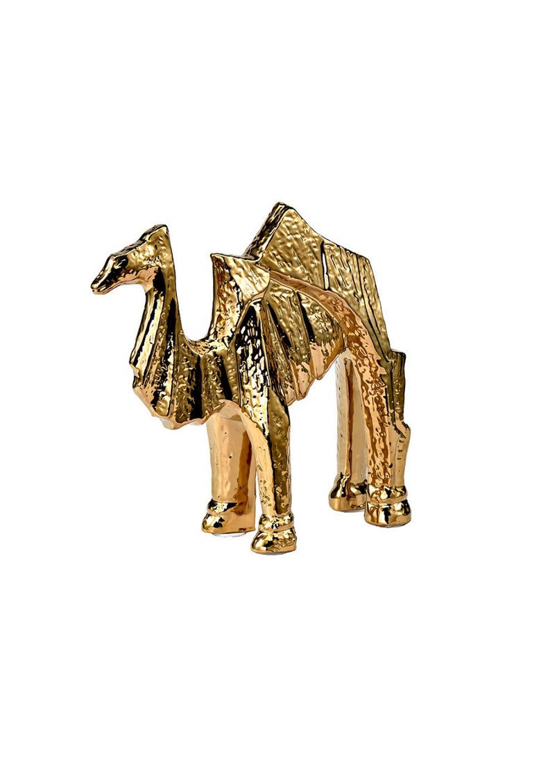 DANUBE HOME Venice Ceramic Abstract Camel – Modern Decorative Sculpture with Artistic Design, Perfect for Home Decor, Office Desk Accents, Luxury Gifting & Contemporary Interior Styling L25.5 X W10 X H25Cm - Image 3