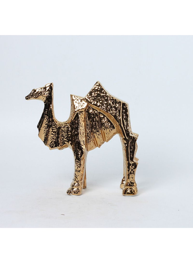DANUBE HOME Venice Ceramic Abstract Camel – Modern Decorative Sculpture with Artistic Design, Perfect for Home Decor, Office Desk Accents, Luxury Gifting & Contemporary Interior Styling L25.5 X W10 X H25Cm - Image 2