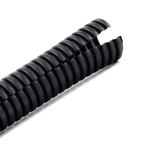 ZhiYo 10FT 1” Wire Loom Split Tubing Auto Wire Conduit Flexible Cover - Image 1