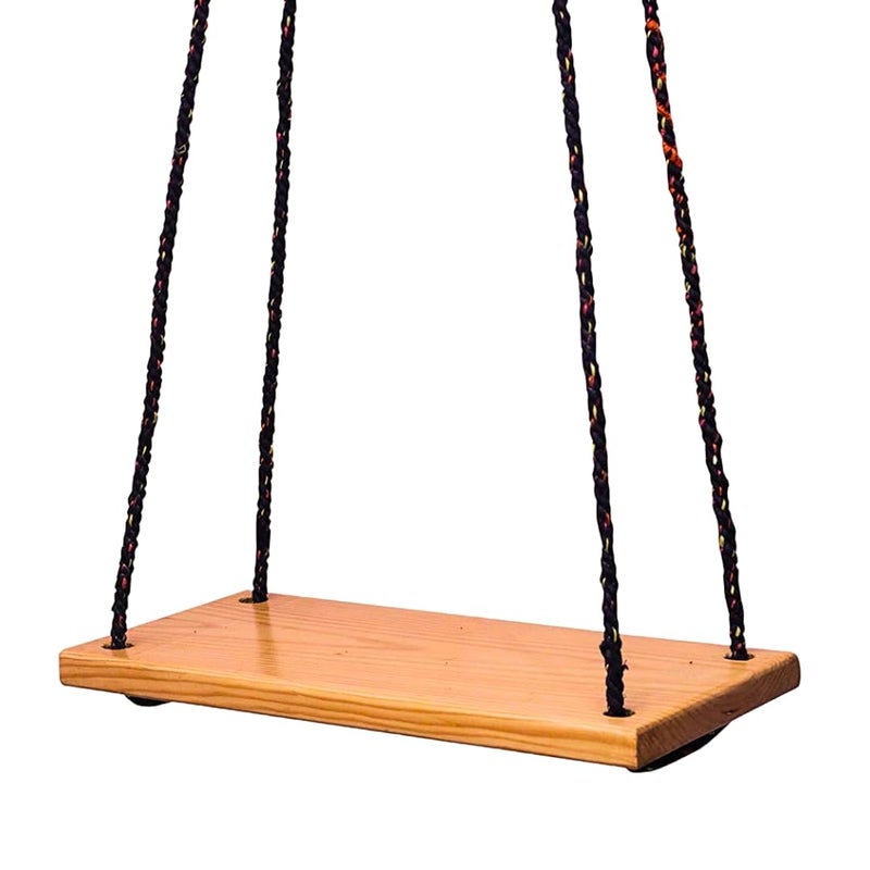 Shy Shy Let s Touch The Sky Shy Shy Wooden Swing for Home and Outdoor Garden with Hanging Accessories Swing for Living Room Balcony Swing Tree Swing - Image 1
