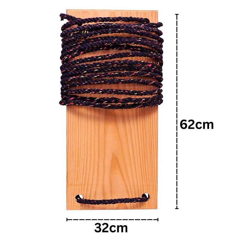 Shy Shy Let s Touch The Sky Shy Shy Wooden Swing for Home and Outdoor Garden with Hanging Accessories Swing for Living Room Balcony Swing Tree Swing - Image 2