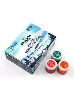 Flash Flash Water Colours For Painting-Painting Kit For Kids Artists Professionals Hobby Painters-Matt Finish Rich Pigments Non Toxic Watercolor Set-25 Ml Each (Set Of 12), Multicolor  - Image 3