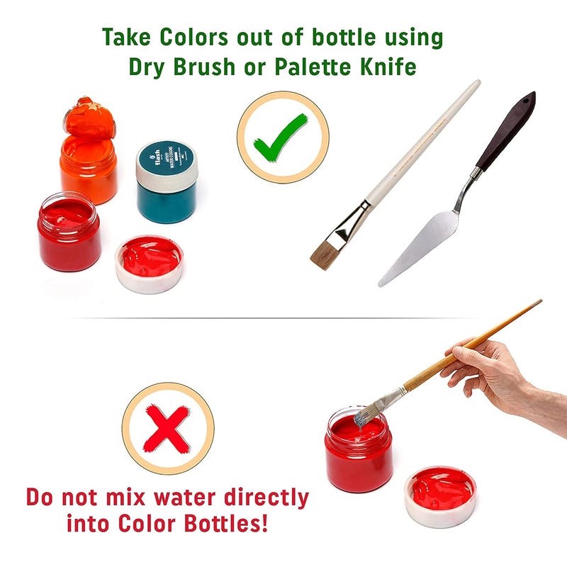 Flash Water Colours For Painting-Painting Kit For Kids Artists Professionals Hobby Painters-Matt Finish Rich Pigments Non Toxic Watercolor Set-25 Ml Each (Set Of 12), Multicolor - Image 5