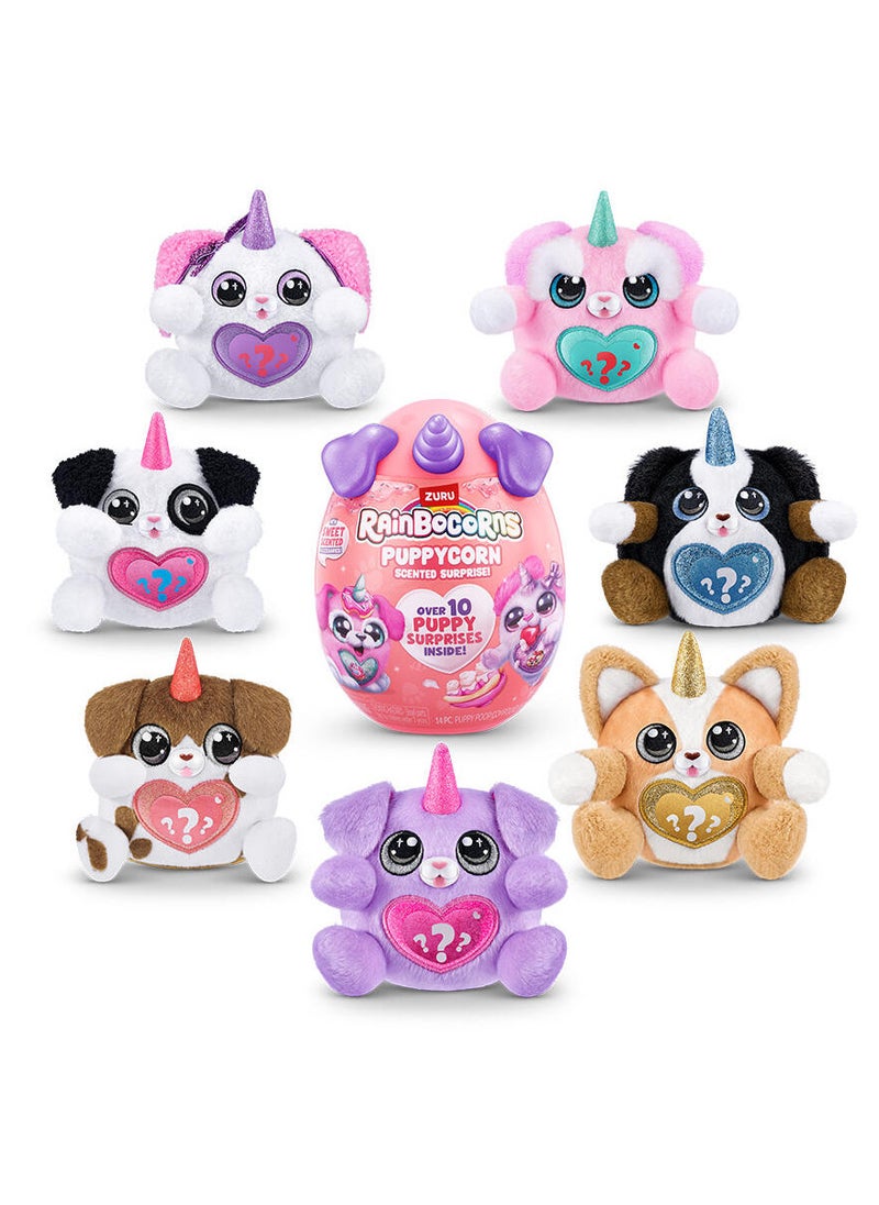 Zuru Rainbocorns Rainbocorns Puppycorn Scent Surprise - Collectible Plush Stuffed Animal Soft Toys  - Image 2