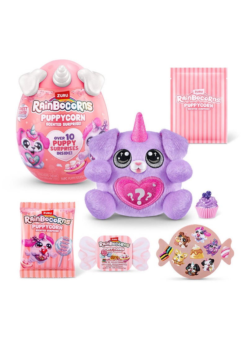 Zuru Rainbocorns Rainbocorns Puppycorn Scent Surprise - Collectible Plush Stuffed Animal Soft Toys  - Image 4