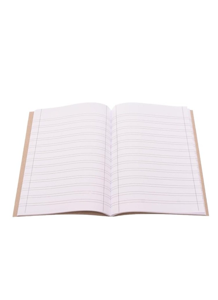 المعايرجي‎ كشكول  انجليزي مبطن مزدوج مقاس A5، 60 ورقة، 58 غرام، 22.5 × 16 سم، مناسب لاي اعداد، من المكتب الى المدرسة - احمر  - Image 3