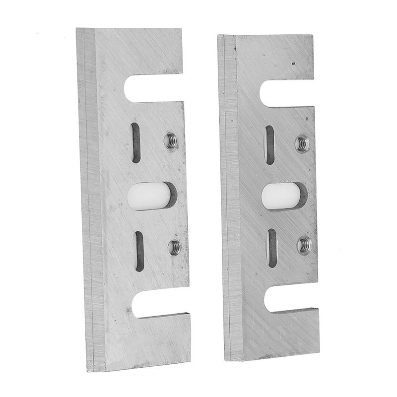 RiToEasysports Electric Planer Blades, High Speed Steel Replacement, 42 Degree Cutting for Handheld Planer Blades, Hardwood and Artificial Glue Projects for Woodworkers, DIY Enthusiasts - Image 1