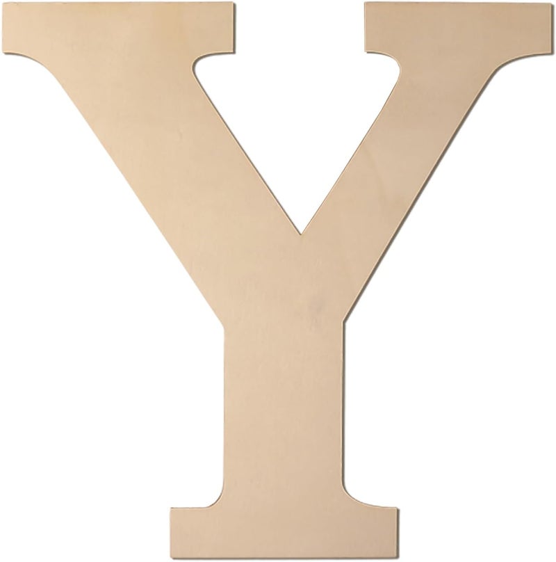 Focal20 Large Wooden Greek Letters 12 Inch Unfinished Greek Wooden Letters Υ Upsilon Wood Alphabet Letters for Wall Decor DIY Crafts Sorority Fraternity Party Decoration Birthday Gift Nursery Home Wall Art - Image 1