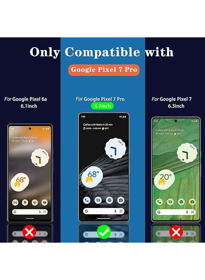 erorex Privacy Screen Protector For Google Pixel 7 Pro Not Glass Anti Spy Flexible Film Clear Protective Soft Tpu Anti Glare Film Anti Scratch For Google Pixel 7 Pro - Image 2