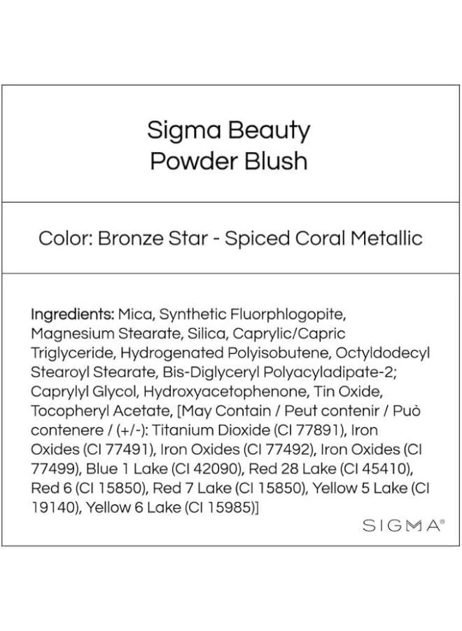 Sigma Beauty BEAUTY BLUSH - BRONZE STAR