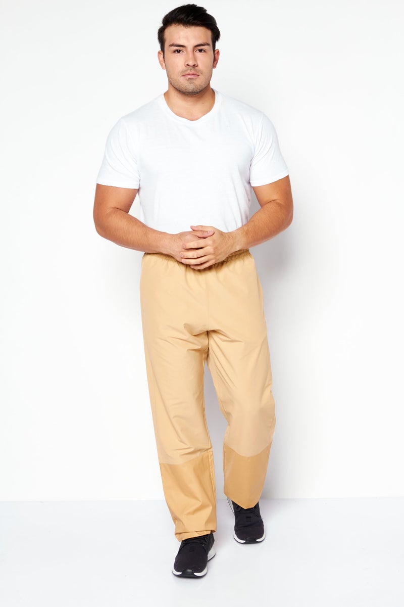 Champion سروال رياضي للرجال مع حبل سحب، خارجي، بيج - Image 3
