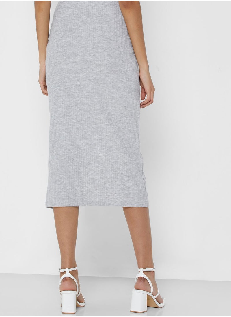Jacqueline de Yong Side Slit Midi Skirt  - Image 2