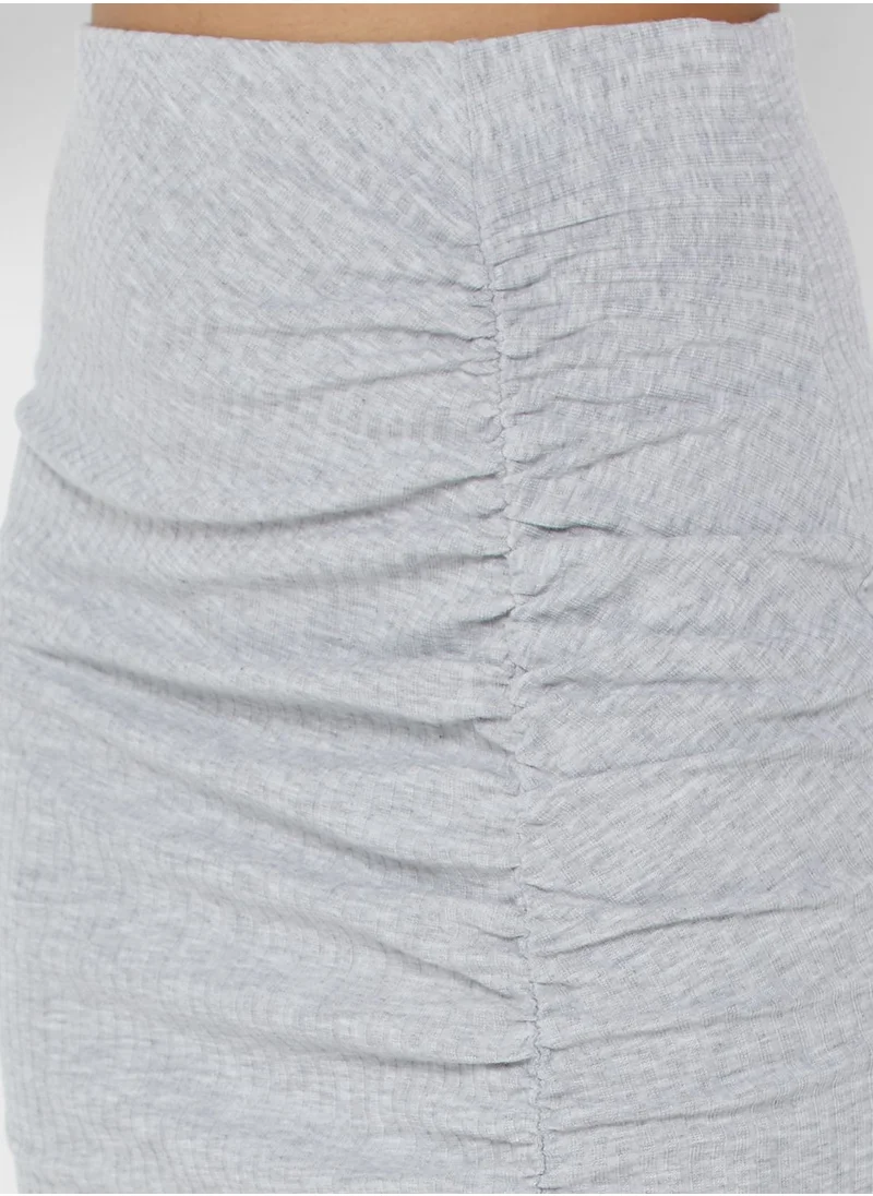 Jacqueline de Yong Side Slit Midi Skirt