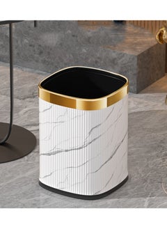 White Marble + Gold Top