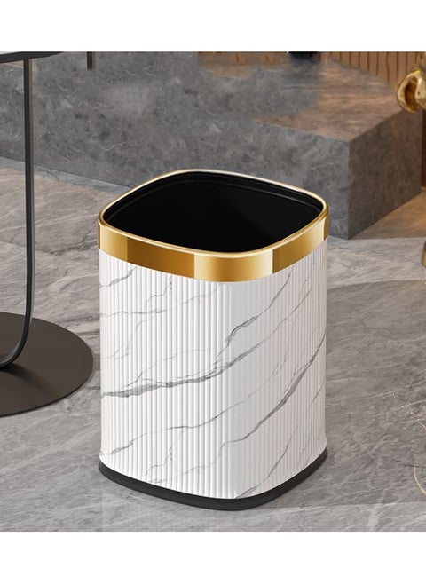 Trash Can 12L Bathroom Garbage Can Waste Bin Kitchen Trash Can Garbage Trashcan Container Bin Large Wastebasket Recycling Bin with Removable Inner Bucket for Home Kitchen Toilet Bedroom Office