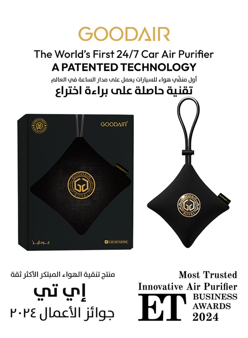 GOODAIR 2.0 Car Air Purifier | Non-electric | Super Black | Clinically Proven | Tested & Certified to Absorb Toxic Gases | Advanced Impregnated Activated Carbon | 24/7 Air Purification - Image 1