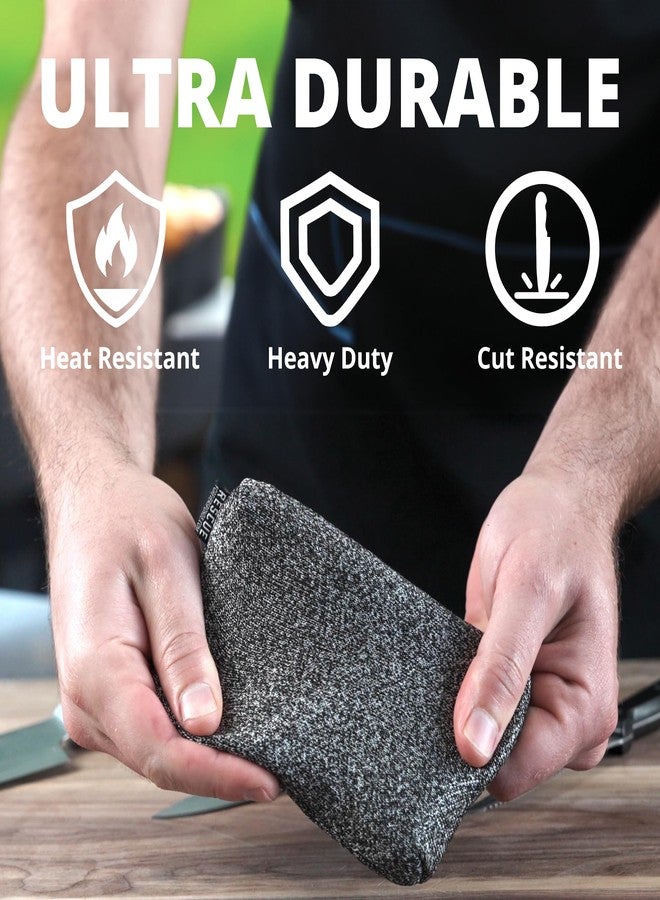 Grill Rescue Heavy Duty Kitchen Sponge - Lasts 20x Longer, Scratch-Free, Safe for Non-Stick Cookware - Cut Resistant, Versatile Household, Bathroom & Outdoor Cleaning Supplies (3, Grey) - Image 4