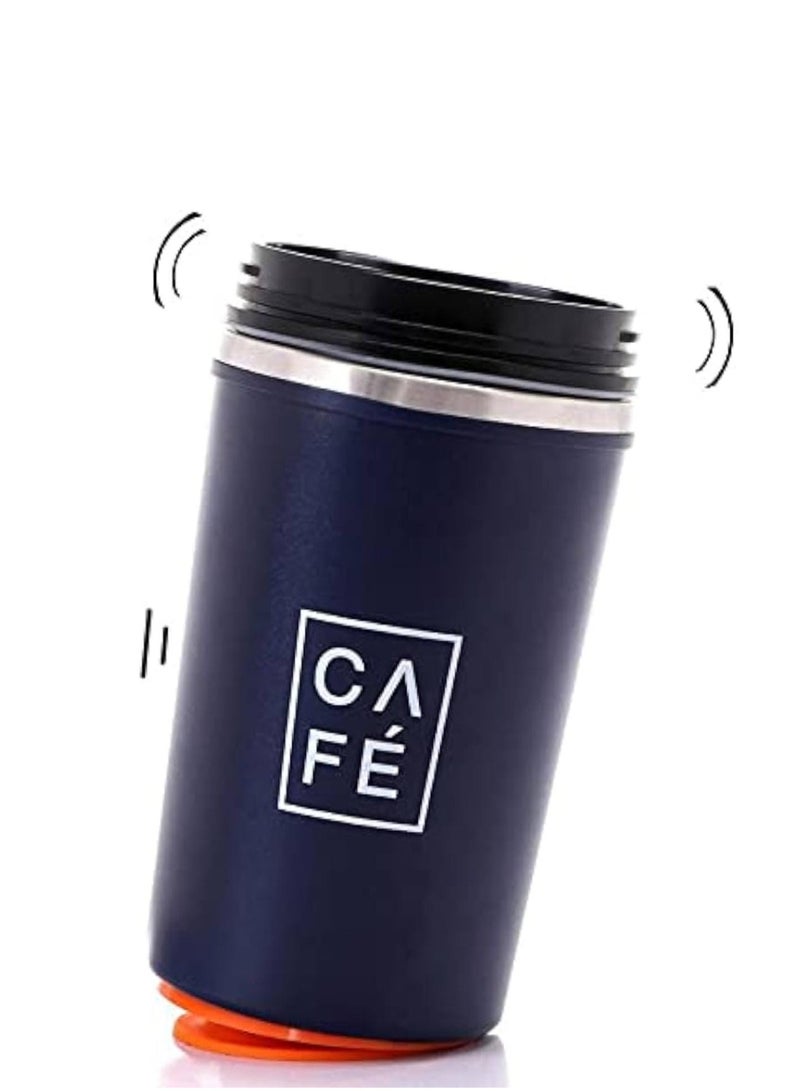 Café كوب قهوة ستانلس ستيل مفرغ من الهواء  يحافظ على المشروبات الساخنة والباردة، حراري مزدوج الجدار ومضاد للانزلاق والتسريب، لا يسكب قطرة - Image 2