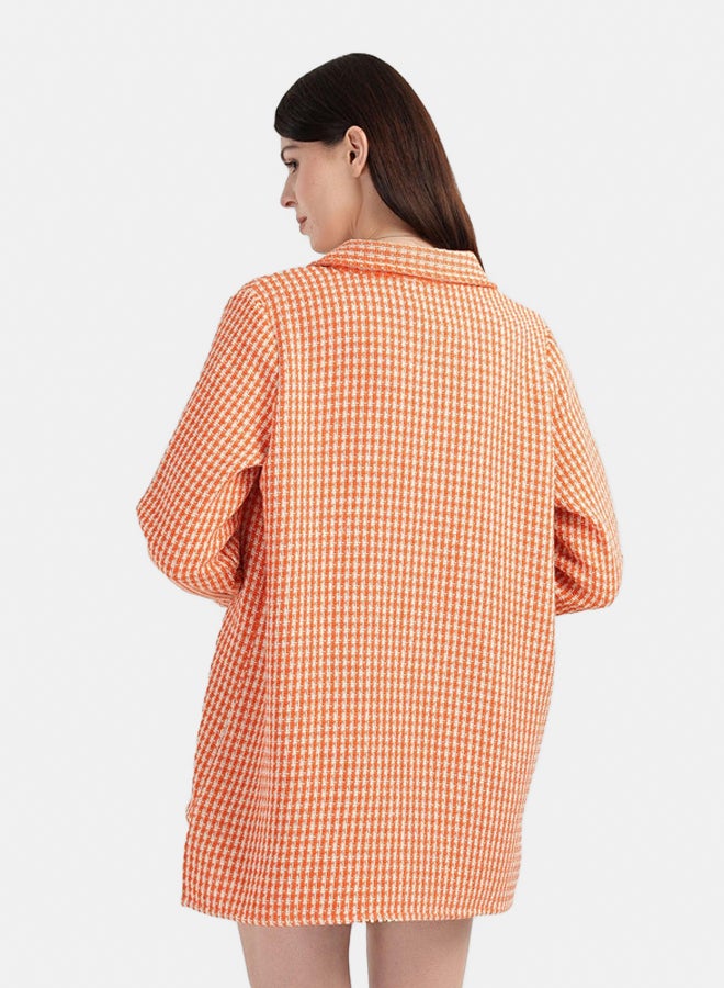 Clue Tweed Button Closure Shirt - Image 3