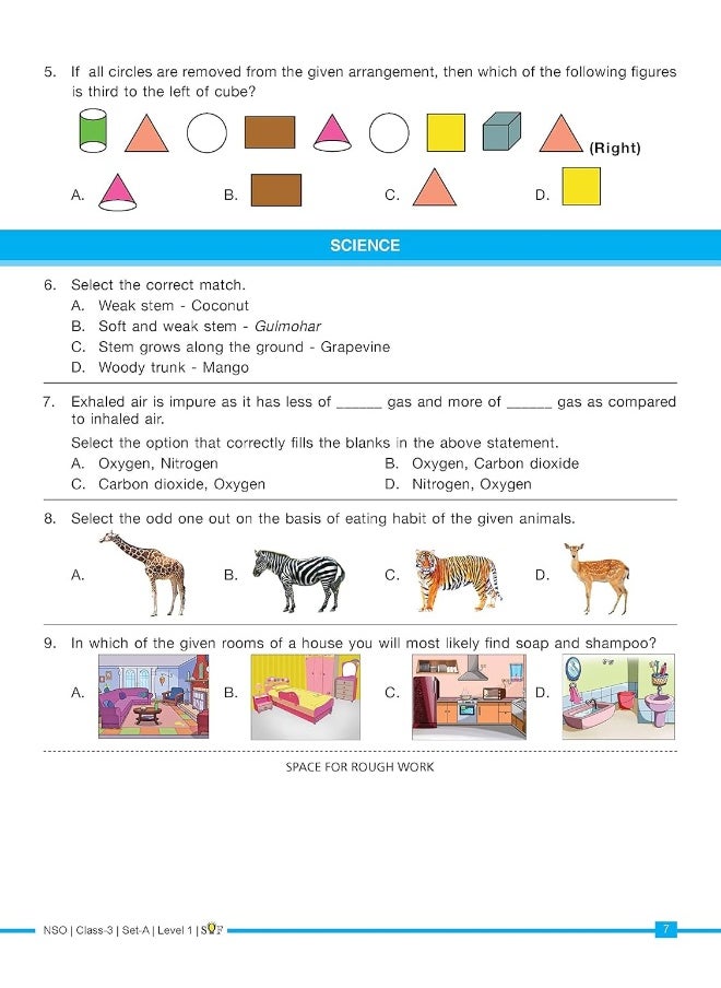 MTG Science (NSO) Olympiad Previous Years Papers with Mock Test Papers Class 3 - Sample OMR Sheet with Chapterwise Analysis | SOF Olympiad Books For 2023-24 Exam MTG Editorial Board  - Image 5
