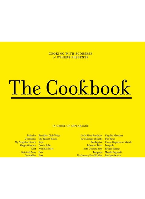 Cooking with Scorsese - The Cookbook