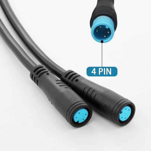 baluoqi 1T2 Y-Splitter Extension Wire with Julet Type 4pin Connector for Bike Headlight Cable in eBike Conversion Kits (4pin, 7" in Length) - Image 5