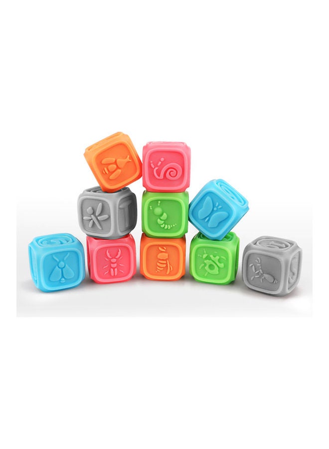 Soft Baby Blocks Set 10 Pieces 21.00x6.00x15.70cm  - Image 4