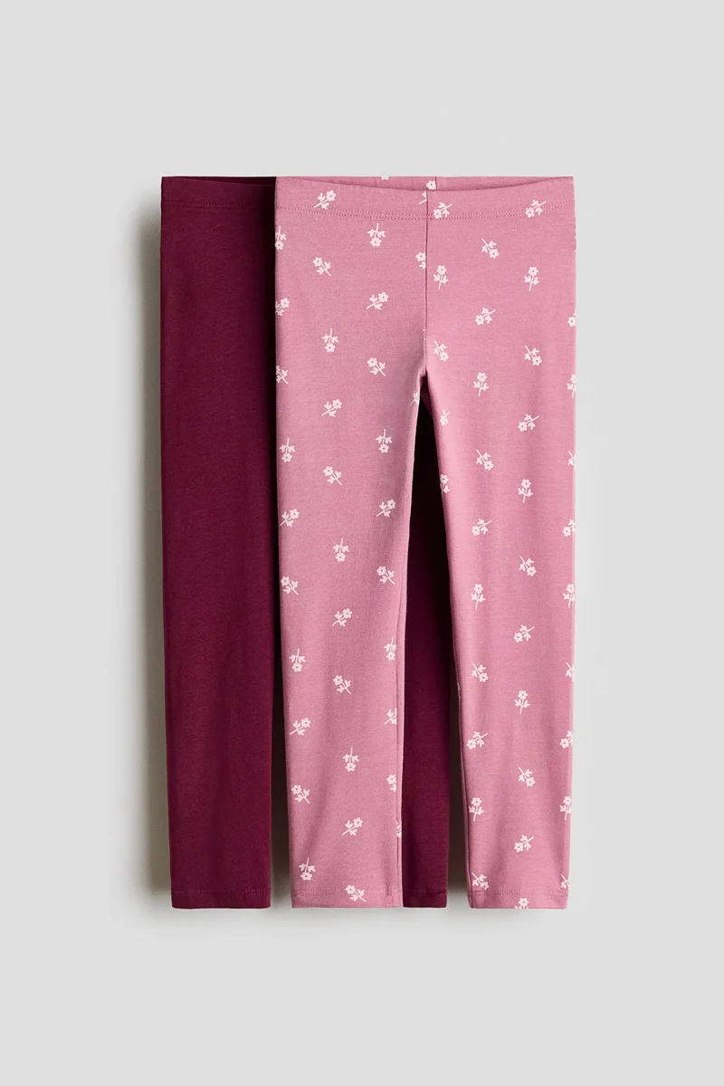 H&M 2-pack cotton leggings