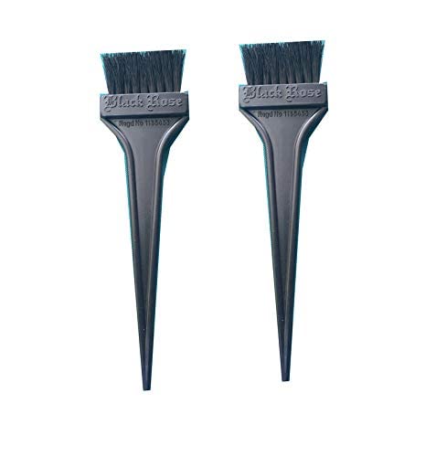 advancedestore advancedestore Mehandi Brush with Black Colored Plastic Body and Green Bristles color may varypack of 2 - Image 1