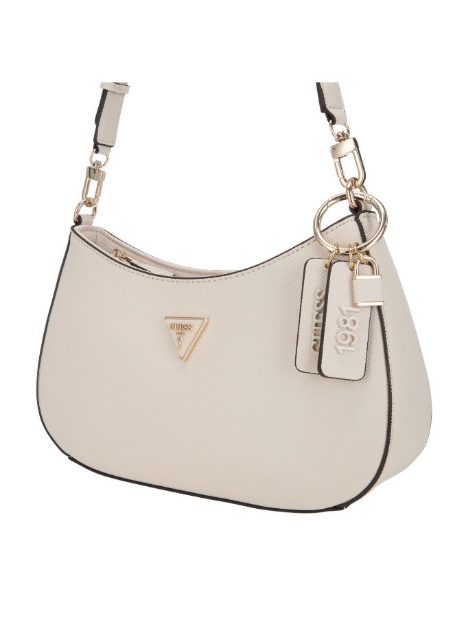 جس حقيبة كتف نسائية – حقيبة GUESS Noelle Logo Shoulder Bag من GUESS - Image 3