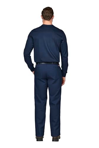 Bulwark FR Bulwark Men's Flame Resistant 9 oz Twill Cotton Work Pant, Navy, 35W x 30L - Image 2