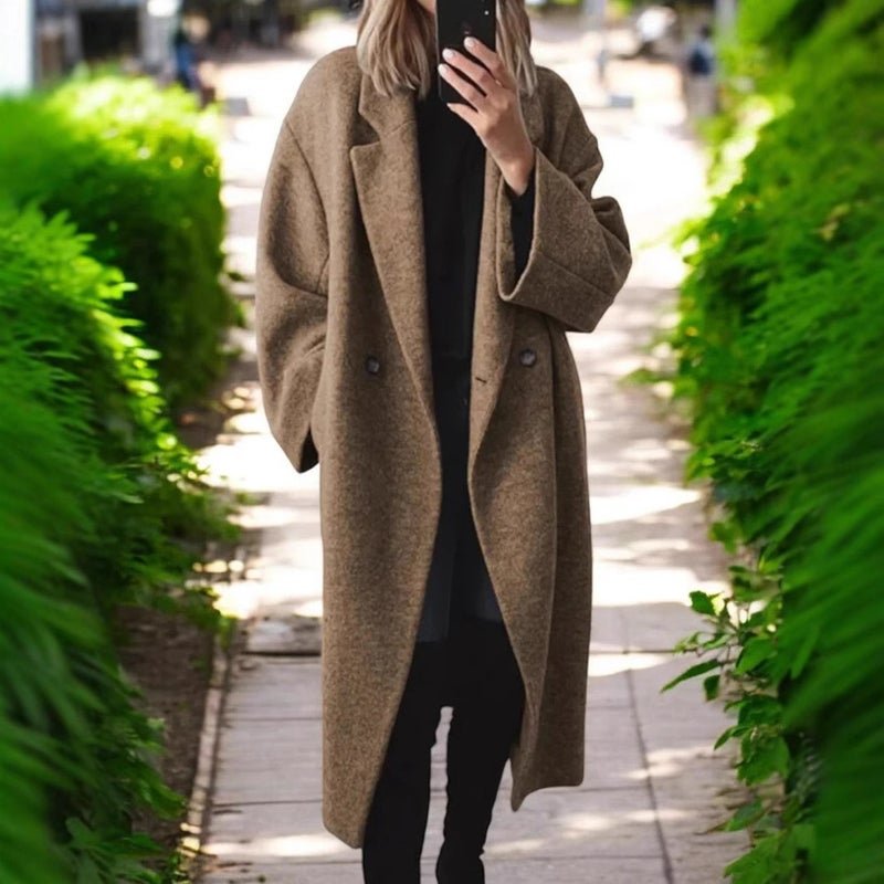 Women's Wool Coat Winter Trench Coat Outerwear - Image 3