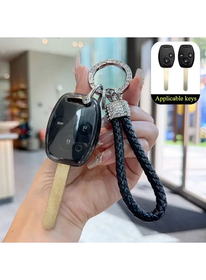 Transparent TPU Car Remote Key Case Cover Durable Scratch Resistant Easy Install - Image 1