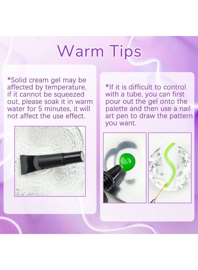 سوبوي 3D مسمار الفن هلام النحت هلام لمسمار الفن تصميم 8 ألوان واضح الأبيض النقش أنبوب هلام الأظافر لنحت النمذجة اللوحة رسم مسمار هلام المنزل DIY مسمار مانيكير - Image 5