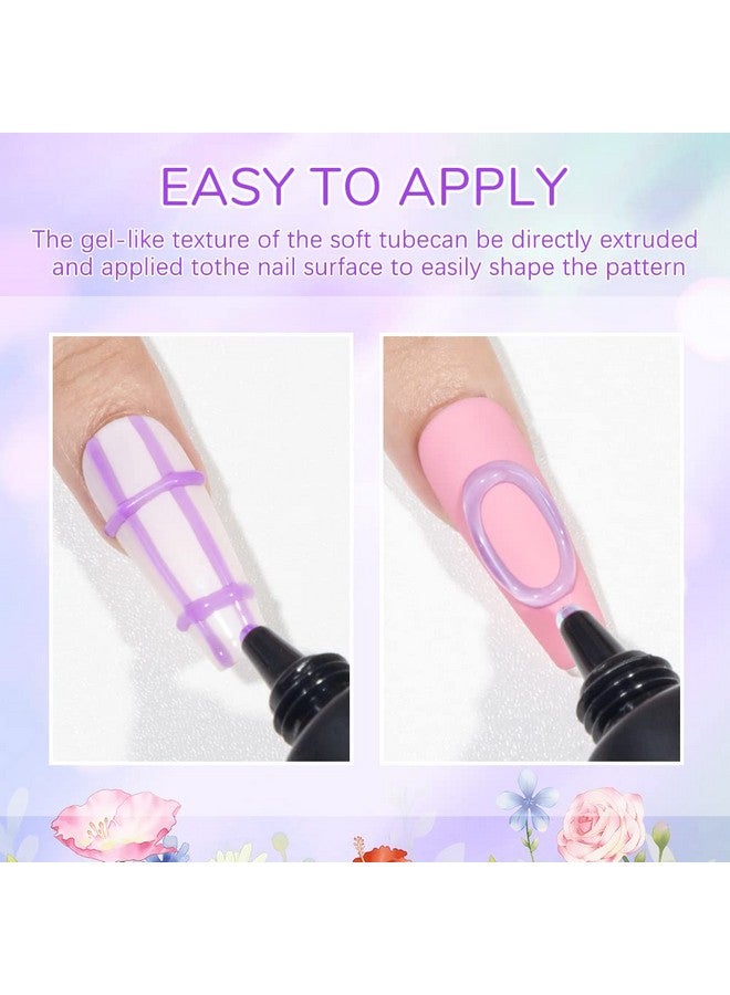 سوبوي 3D مسمار الفن هلام النحت هلام لمسمار الفن تصميم 8 ألوان واضح الأبيض النقش أنبوب هلام الأظافر لنحت النمذجة اللوحة رسم مسمار هلام المنزل DIY مسمار مانيكير - Image 4