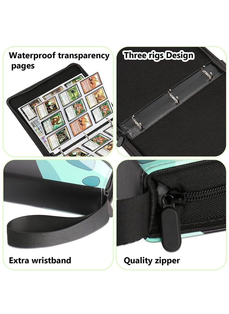 Arabest Card Binder for Pokemon Cards Holder 4 Pocket,Trading Binders for Card Games Collection Case Book Fits 400 Cards with 50 Removable Sleeves Display Storage Carrying Case (Black)  - Image 4