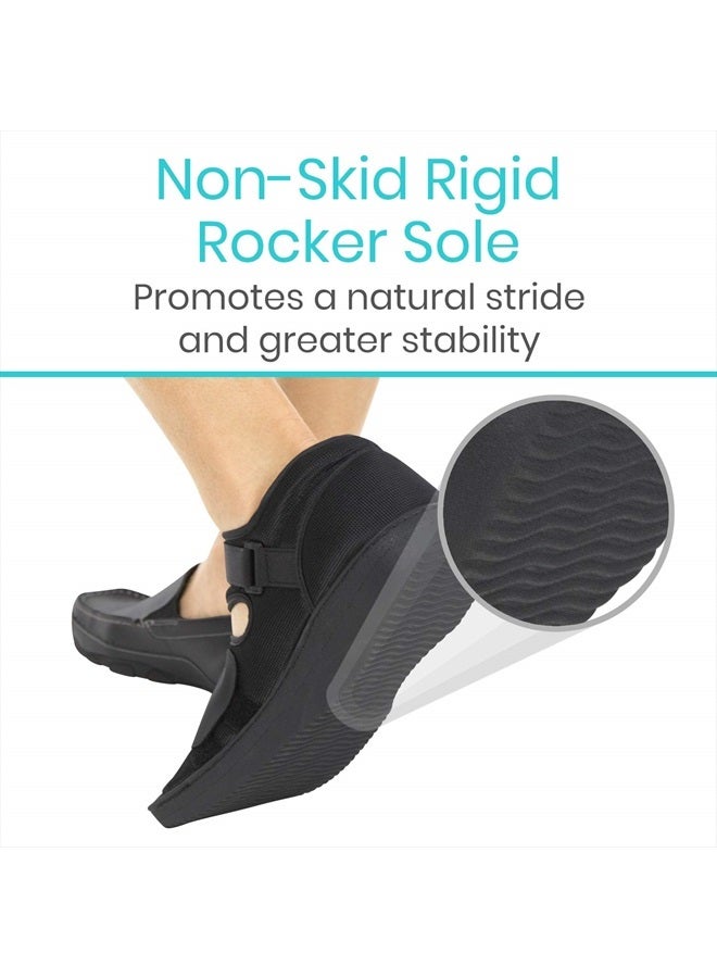 VIVE Post Op Shoe - Lightweight Medical Walking Boot with Adjustable Strap - Orthopedic Recovery Cast Shoe for Post Surgery, Fractured Foot, Injured Toes, Stress Fracture, Sprains - Left or Right Foot - Image 4