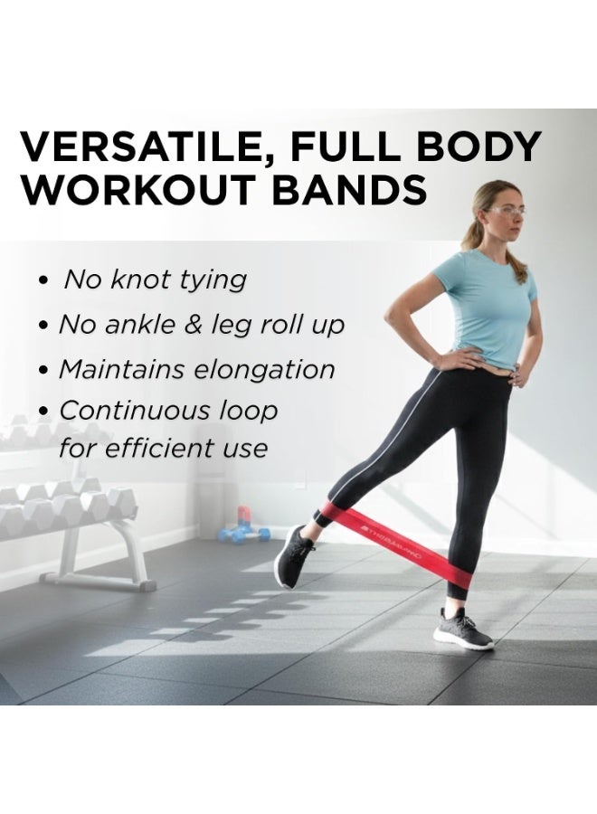 TheraBand Exercise Band Loops, Green, 8 Inch, Latex Resistance Loop Band for Strength Training, Physical Therapy, Rehabilitation & Lower Body Exercise - Image 5