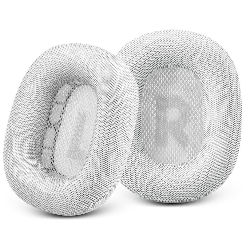 GEVO Upgraded Ear Cushions Replacement Earpads for AirPods Max 1 2 Headphones Protein Leather Ear Pads Ear Covers Cups with Memory Foam and Magnet for AirPods Max 1 2 Silver - Image 2