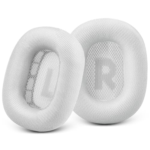 GEVO Upgraded Ear Cushions Replacement Earpads for AirPods Max 1 2 Headphones Protein Leather Ear Pads Ear Covers Cups with Memory Foam and Magnet for AirPods Max 1 2 Silver - Image 1