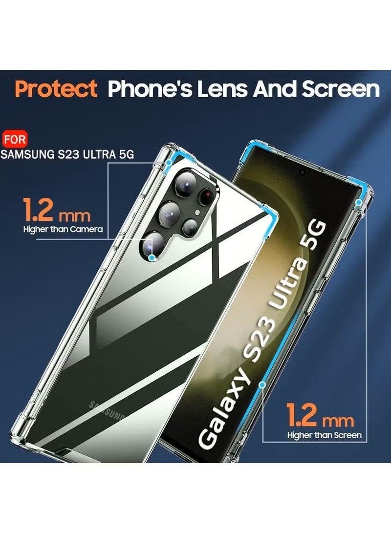general Samsung Galaxy S23 Ultra Clear Case – Shockproof Slim TPU Bumper Cover with Air-Pocket Corners – Crystal Clear Protective Case for S23 Ultra 5G - Image 4