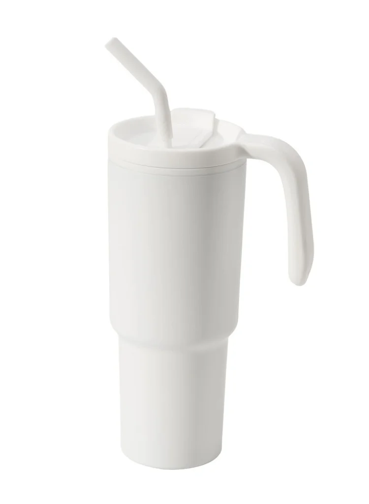 Hans Larsen Hans Larsen Forza 360 Recycled Stainless Steel Tumbler Eco-Friendly Spill-Proof Tumbler with 360° Branding Best for Men Women &amp; Kids - 900 ml White